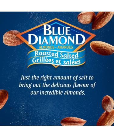 Blue Diamond Almonds Roasted Salted Flavored Snack Nuts Resealable Can (Pack of 4) - Buy Online on GoSupps.com