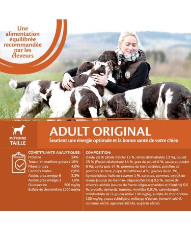 Wellness Core Original Natural and Grain-Free Dry Dog Food for Medium Dogs Turkey/Chicken 1.8 kg - Buy Online on GoSupps.com