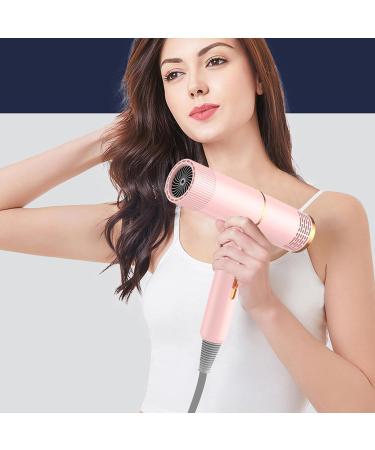 Hair Dryer with Built-in Black Care Technology 800w High-power Blue Light Negative Ion Blow for Mute Quick Drying uk Pink UK Plug UK Plug Pink - Buy Online on GoSupps.com