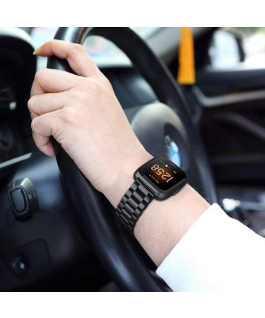 Fintie Metal Band for Fitbit Versa 2/Lite - Black Stainless Steel Bracelet - Buy Online on GoSupps.com