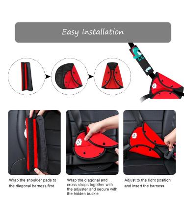High-Quality Children s Car Belt Pads & Seat Belt Shoulder Pad Set - Removable Soft & Safe for Boys & Girls - Shop Internationally! - Buy Online on GoSupps.com