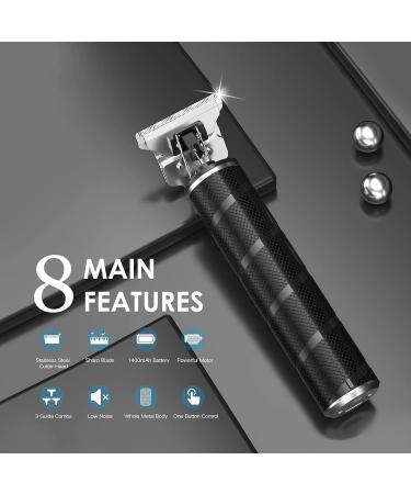 Premium Cordless Hair Clippers for Men - T Blade Beard Trimmer & Electric Haircut Kit with 3 Guide Combs - Rechargeable Grooming Set for Home & Barber Use - Buy Online on GoSupps.com