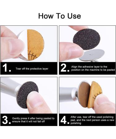 LXIANGN 60Pcs Replacement Sandpaper Disk with Metal Nail Drill Bit - Self-Adhesive Pedicure Sanding Paper Disc Pads 80/120/180# Grit - Buy Online on GoSupps.com