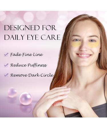 24K Gold Under Eye Patches - 60 Collagen Gel Pads for Dark Circles Puffiness & Wrinkles - Revitalize & Refresh Your Skin - Buy Online on GoSupps.com