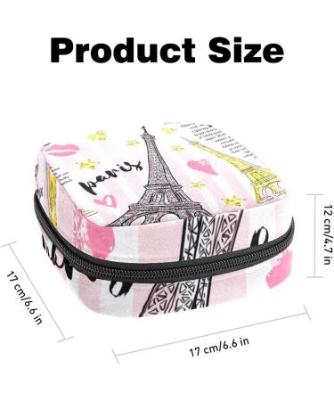 Anna Cowper Paris Eiffel Tower Sanitary Napkin Storage Bag Feminine Menstrual Cup Pouches Nursing Pad Holder Tampon Bags Portable Period Bag for Women Teen Girls 1Pcs Multi-colored 16 - Buy Online on GoSupps.com