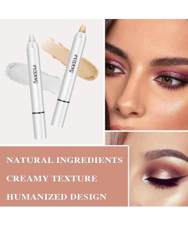3Pcs Colorful Glitter Eyeshadow Stick Set Eye Shadow Sticks Makeup Sets Easy to Apply Shimmer Cream Eyeshadow Pencil Set - Buy Online on GoSupps.com