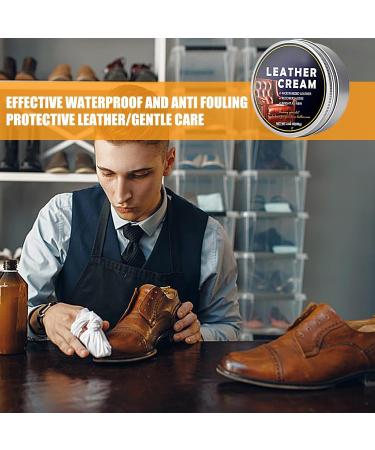  Povanjer Revitalizing Cream for Leather Conditioner for Leather Shoes - Leather Conditioner 80g - The waterproof cream will not darken soften or restore the leather. - Buy Online on GoSupps.com