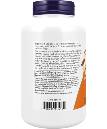 Now Foods Glucomannan Pure Powder 8 oz - Natural Weight Management & Digestive Health Supplement - Buy Online on GoSupps.com