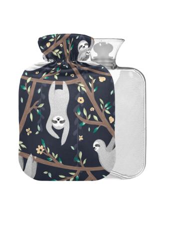 Sloths Hot Water Bottle with Cover 2L Large for Pain Relief Cramps