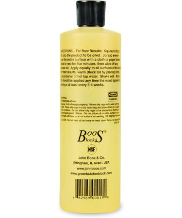 John Boos Block Care Set: 16oz Mystery Oil, 5oz Board Cream, Round Applicator - Buy Online on GoSupps.com