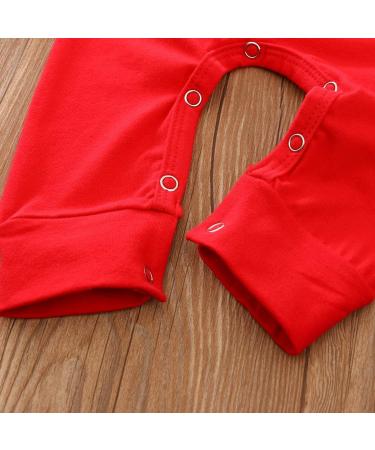 Geagodelia Baby Boy Christmas Romper Jumpsuit 6-12 Months Red - My First Christmas Outfit - Buy Online on GoSupps.com