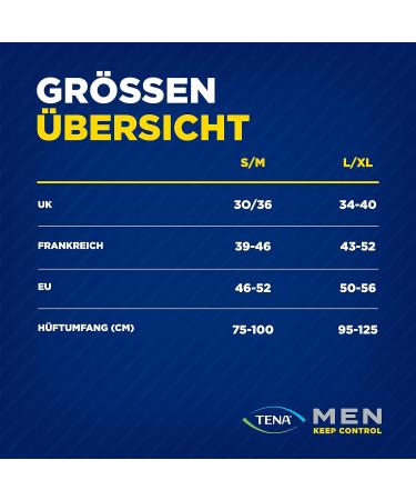 Tena Men Active Fit Pants Plus - Size L - 40 Disposable Pants for Medium to Severe Urine Loss - International Shipping Available - Buy Online on GoSupps.com