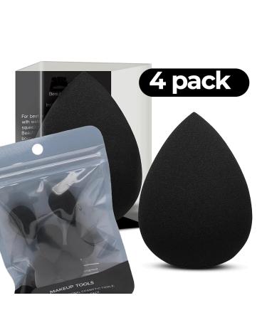 U&I Beauty Sponge Blender - 100% Vegan & Latex-Free | Perfect for Foundation Concealer & Highlight | Wet or Dry Use | Black Bundle (1 Count - Buy Online on GoSupps.com