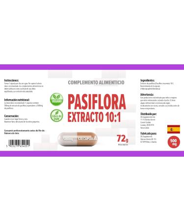 Hepatica Extrait de fleur de la passion (Passiflora Incarnata) 10:1 | 5 000 mg quivalent | 120 capsules v g taliennes | Soutien la relaxation et au sommeil hautement dos | Test en laboratoire | - Buy Online on GoSupps.com