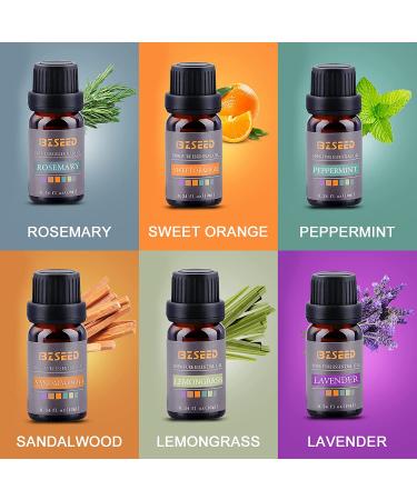 BZseed 550ml Essential Oil Diffuser Set - Aromatherapy & Cool Mist Humidifier with 4 Timer, 7 Color Lights, Wood Grain Design - Waterless Auto-Off for Home - Upgraded Black - Buy Online on GoSupps.com