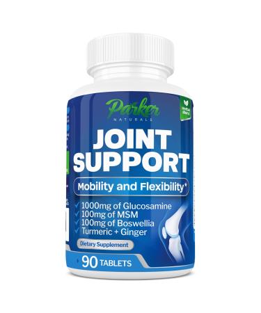 Joint Support Supplement with Glucosamine Chondroitin MSM & Turmeric Joint Health Supplement with OptiMSM for Mobility & Flexibility 90 Capsules