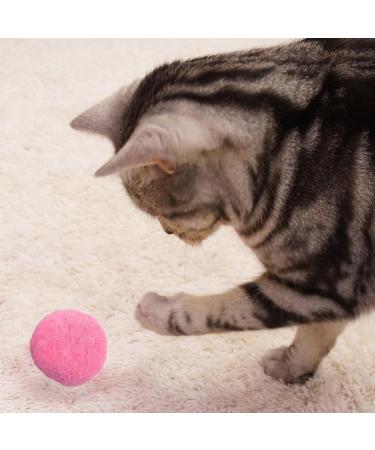 Xiwupo 50-Piece Cat Toy Balls - Felt Balls for Cats & Kittens - Perfect for Chasing & Catching Fun - Buy Online on GoSupps.com