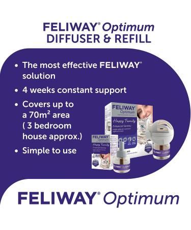 FELIWAY Optimum Refill - Ease Cat Anxiety, Conflict, and Stress at Home - Buy Online on GoSupps.com