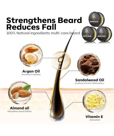 Waking Forest Beard Balm Kit for Men | All-Natural Thicker Beard Growth Butter & Softener | Ultimate Moisturizer Beard Growth Kit - Buy Online on GoSupps.com