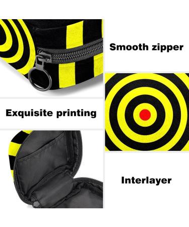 Menstruation Pad Bag with Zipper - Stylish Women's Napkin & Tampon Storage - Ideal for Girls and Women | Target Yellow Circle - Buy Online on GoSupps.com