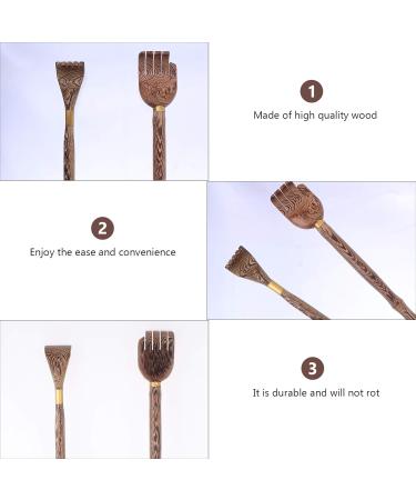 2-Pack Wooden Back Scratchers - Durable Finger-Like Body Massager for Itching Relief | Perfect Gift for Friends & Family - Buy Online on GoSupps.com