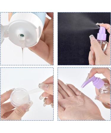 Thinton 8-Piece Travel Bottles Set | 60ml Leak-Proof Containers for Shampoo Cream & Body Care - Perfect for International Travel - Buy Online on GoSupps.com