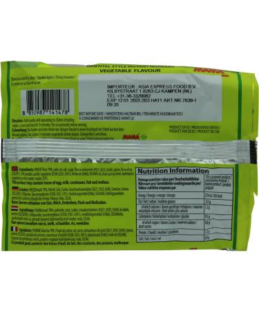 Thai President Foods KFT MAMA Instant Noodles Vegetables Multipack 30 X 60 GR - Buy Online on GoSupps.com