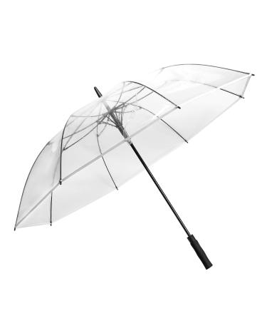 R.HORSE 62Inch Clear Golf Umbrella Transparent Umbrellas Automatic Open Large Windproof Waterproof Stick Umbrellas for Men and Women 62 Inch