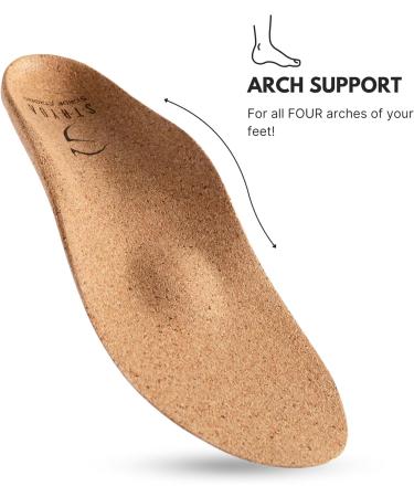 STRYDA Orthopedic Insoles - Vegan 100% Cork Shoe Inserts for Natural Foot Function & Comfort - Buy Online on GoSupps.com
