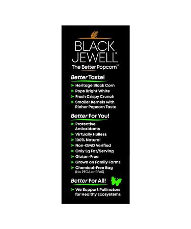 Black Jewell Gourmet Microwave Popcorn - Healthy Natural Snack, 10.5 oz (Pack of 6) - Buy Online on GoSupps.com