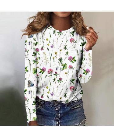 Odjoy Women's Long-Sleeved Christmas Shirt | Casual Blouse & Print Tunics Sweatshirt - Perfect Holiday Look! - Buy Online on GoSupps.com