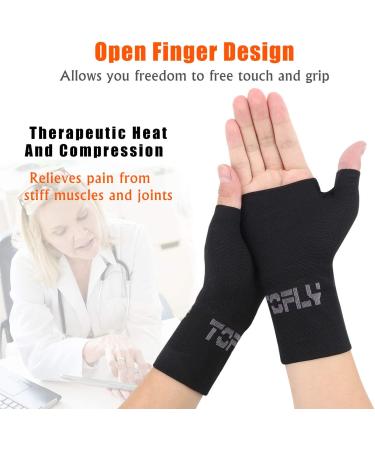 TOFLY Wrist & Thumb Support Sleeve - Compression Arthritis Gloves for Unisex - Medium (1 Pair) - Buy Online on GoSupps.com