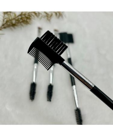 4-Piece Eyebrow Tool Set - Eyelash Separator Brow Comb & Spoolie Angled Eyebrow Brush - Essential Eye Makeup Tools for Perfect Brow Grooming | International Shipping Available - Buy Online on GoSupps.com