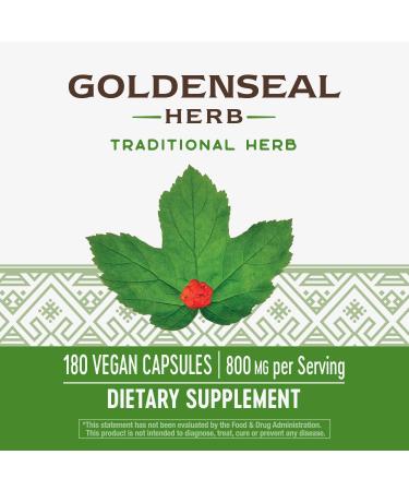 Nature's Way Goldenseal 800mg - 180 Vegan Capsules for Immune Support - Buy Online on GoSupps.com
