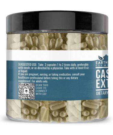 Earthborn Elements Cascara Sagrada Extract - 200 Capsules, Pure & Undiluted - No Additives | 200 Count - Buy Online on GoSupps.com