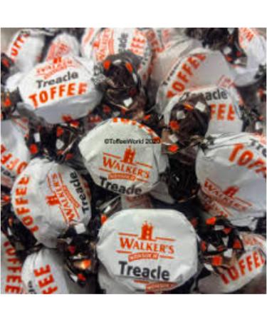 Toffee Sweets Walkers Nonsuch Treacle Flavour x 2 Bags x 150g Each Bundle with TinTastic Silver Window Lid Refillable On-the-Go Travel Tin - Buy Online on GoSupps.com