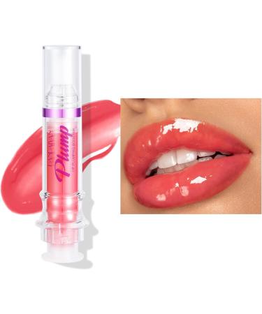 Chili-infused Plumping Lip Oil - Clear Pink Gloss for Hydrated & Full Lips (04#) - Buy Online on GoSupps.com