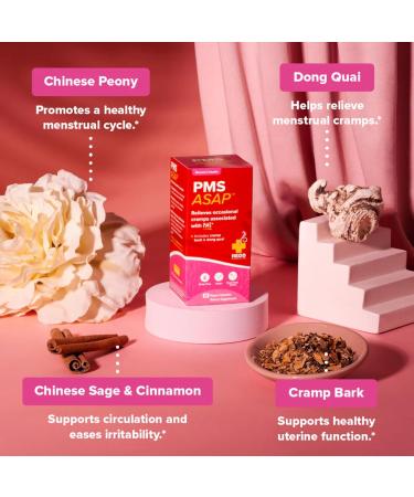 Redd Remedies, PMS ASAP, Includes Cramp Bark & Dong Quai, 60 Vegan Capsules - Buy Online on GoSupps.com