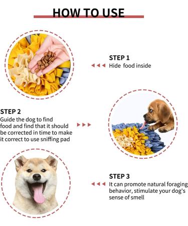 Ieuumler Pet Training Snuffle Mat - 45x45 cm Blue & Yellow Slow Feeding Puzzle Toy for Dogs - Buy Online on GoSupps.com