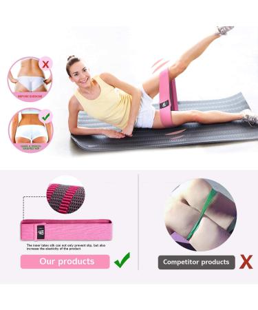 CFX Resistance Bands Set - Non-Slip Design for Hips & Glutes - 3 Levels for Women and Men - Home Fitness Booty Bands for Yoga & Pilates - Buy Online on GoSupps.com
