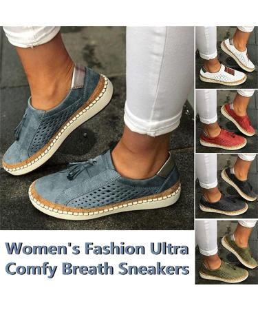 Libiyi Women's Ultra-Comfy Orthotic Sneakers - White (Size 9) - Buy Online on GoSupps.com