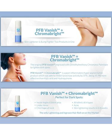 PFB Vanish Razor Bump Stopper with Chromabright Dark Spot Remover 93g + Free CeraVe Moisturizing Cream Sample - Skin Care Bundle - Buy Online on GoSupps.com