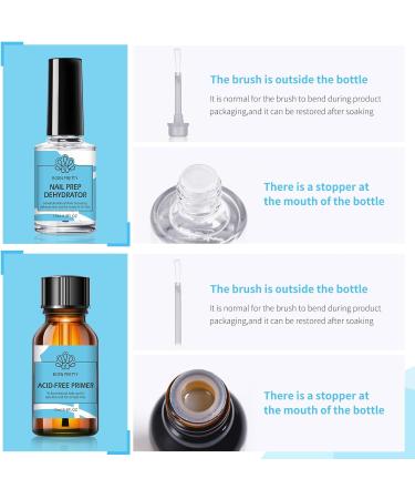 BORN PRETTY Nail Dehydrator & Primer Set - 0.5oz, Acid-Free Natural Prep for Gel Polish & Acrylic Powder - Buy Online on GoSupps.com