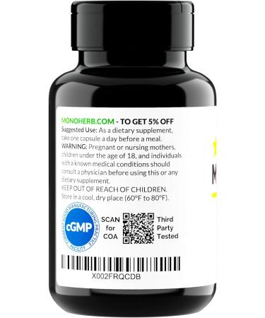 MONOHERB Manjistha 500mg - 90 Vegetarian Capsules - Premium Rubia Cordifolia Extract - Buy Online on GoSupps.com