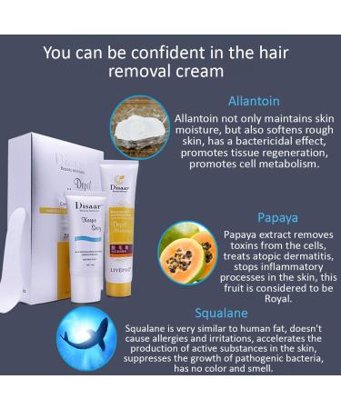 Depilatory Hair Removal Cream & Repairing Milk Essence Set - Moisturizing Skin | 100g + 50g | International Shipping - Buy Online on GoSupps.com