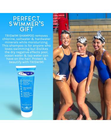 TRISWIM Chlorine Removal Shampoo - 8.5 Fl Oz | Relieves Itchy Scalp & Removes Chlorine Salt Water and Hard Water | Enriched with Aloe Vera | Pack of 2 - International Shipping Available - Buy Online on GoSupps.com