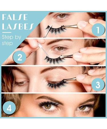Molain 8 Pairs of Reusable 8D Nuns Natural Long False Eyelashes - Fluffy & Soft Multipack (10-18mm) - Buy Online on GoSupps.com