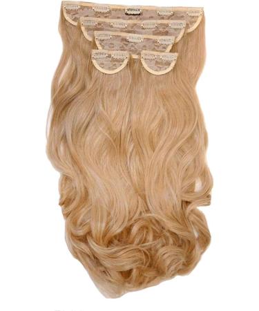 Lullabellz Super Thick Curly Clip In Hair Extensions 5-Piece 22-Inch Length Light Golden Blonde - Buy Online on GoSupps.com