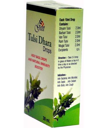 GEET Tulsi Drops Natural Immunity Booster 30 ML Pack - Certified 5 Rare Tulsi Holy Basil Types - Buy Online on GoSupps.com
