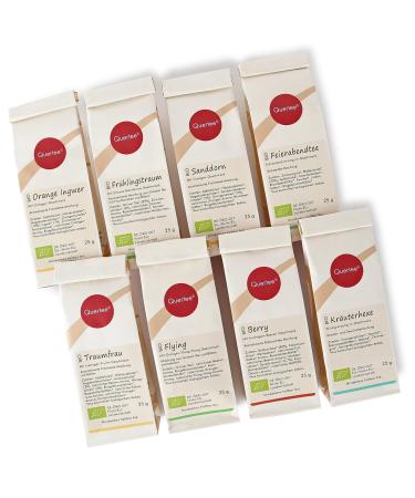Cross tea No. 2 - Tea gift set 8 x 25g organic tea Tasting Set Biotee Gift idea - Tea Tast Set - Tea Gift - 200 g tea to try
